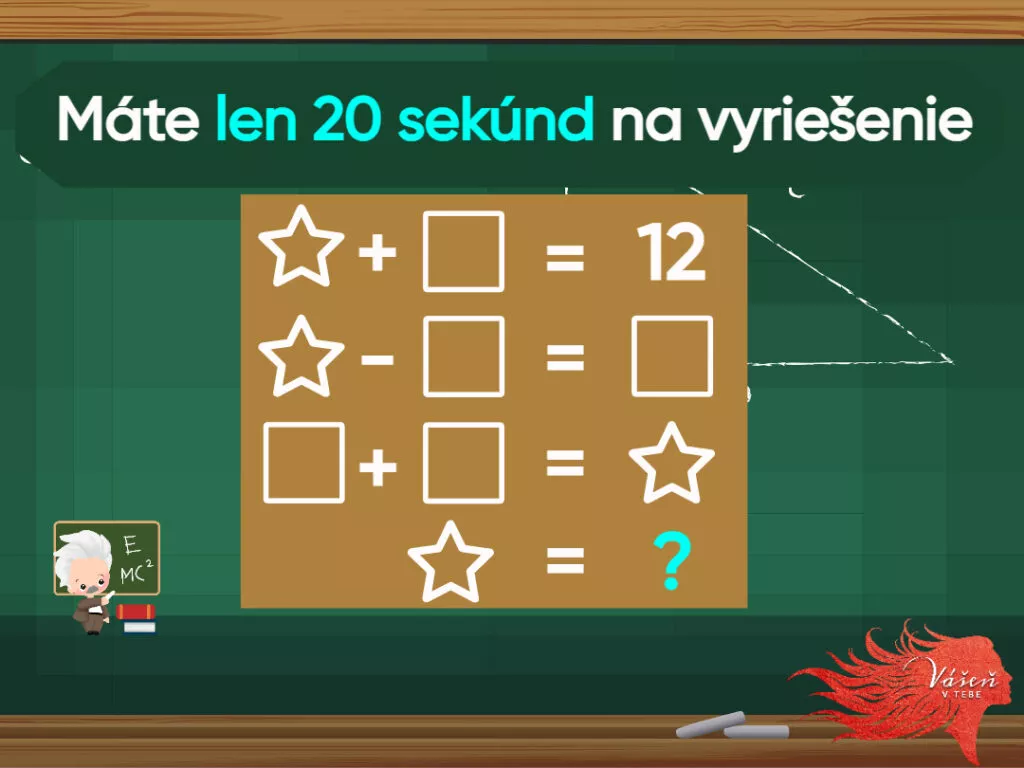 Matematická hádanka/hlavolam.