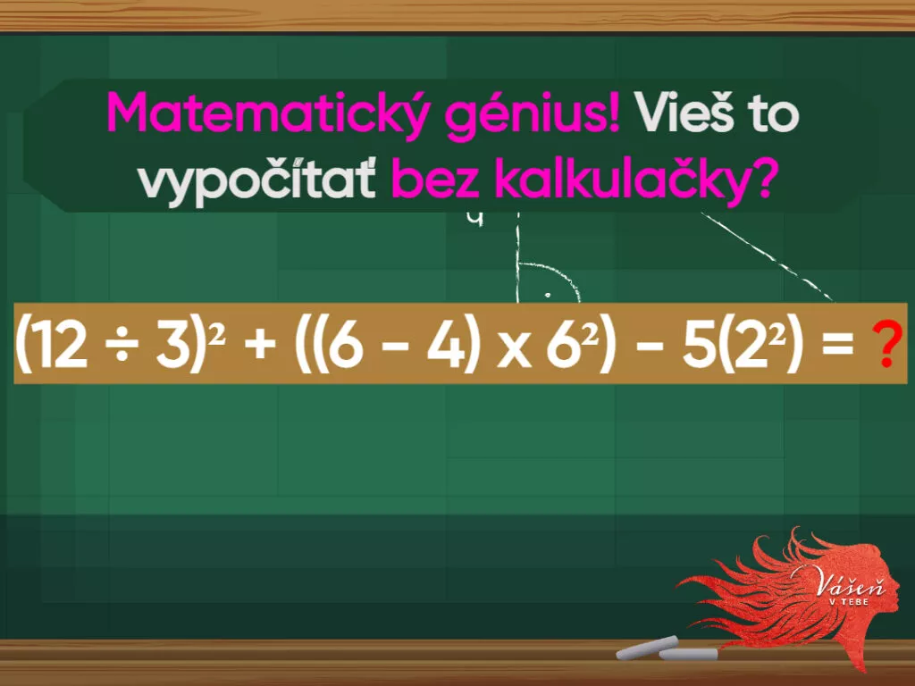 Matematická hádanka.