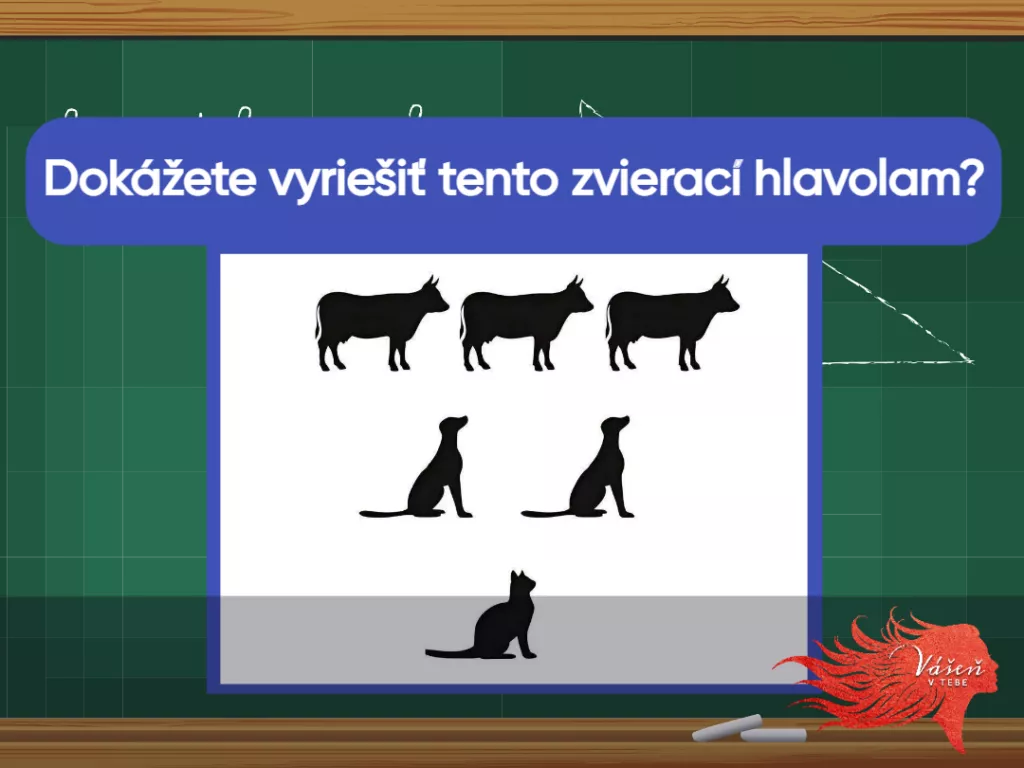 „Máte tri kravy, dvoch psov a jednu mačku. Koľko máte nôh?"